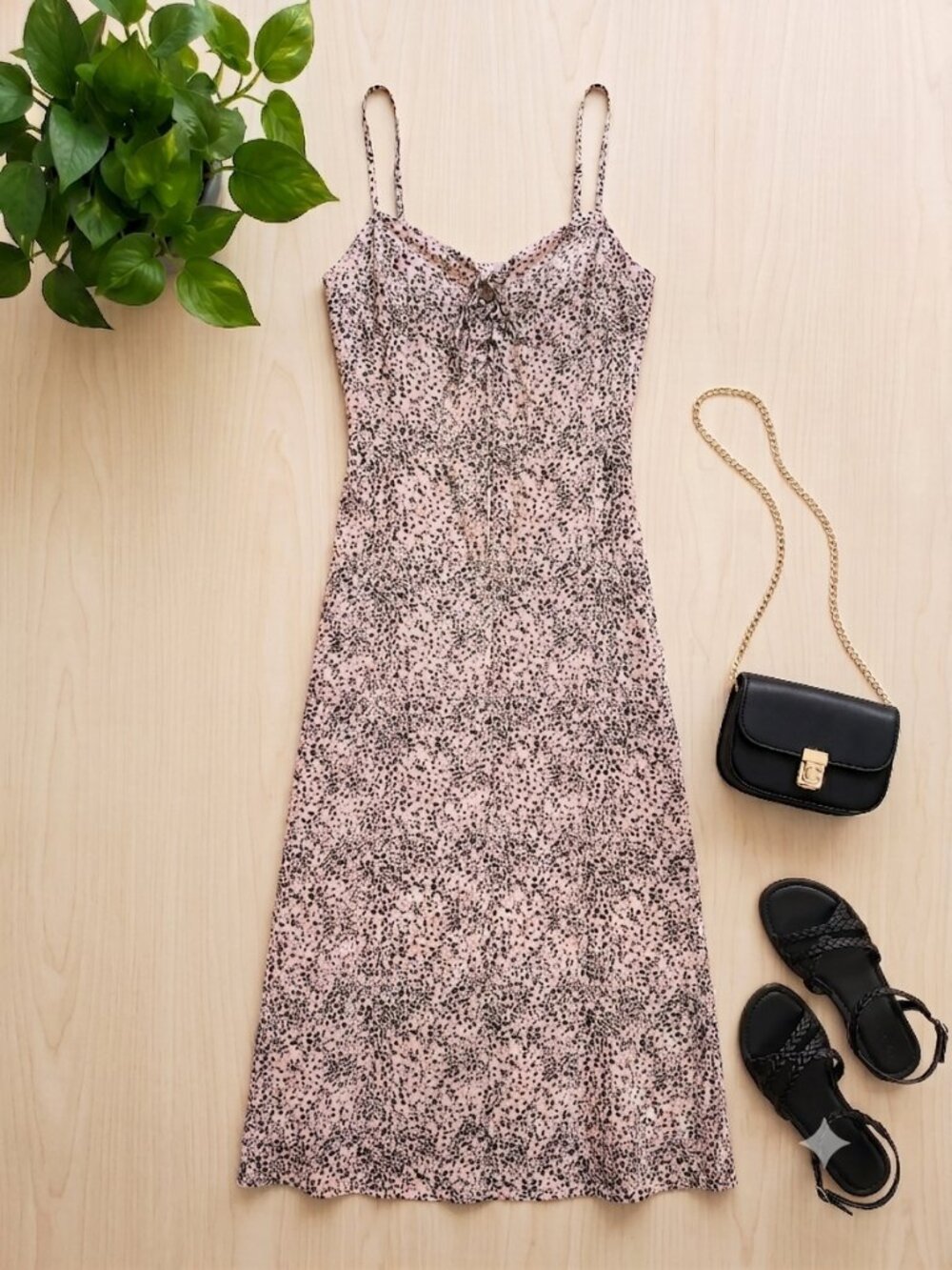 Gentle Fawn Light Peach Slip Maxi Dress